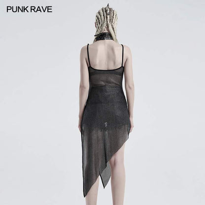 Punk Rave Haze Mesh Dress - Kate's Clothing