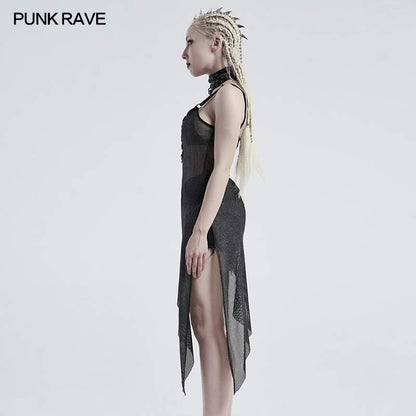 Punk Rave Haze Mesh Dress - Kate's Clothing