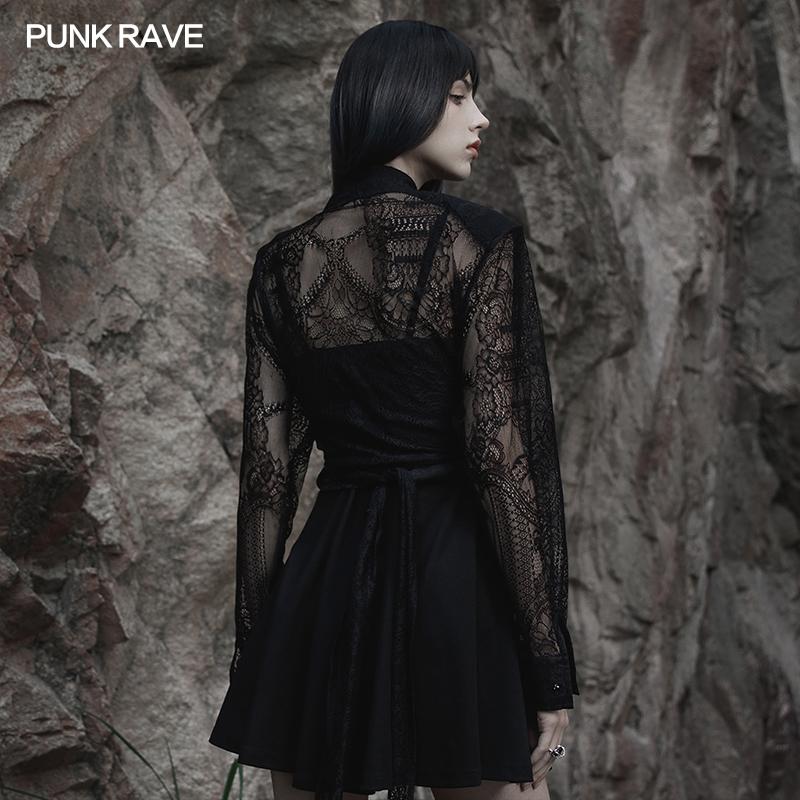 Punk Rave Luni Lace Shirt - Kate's Clothing