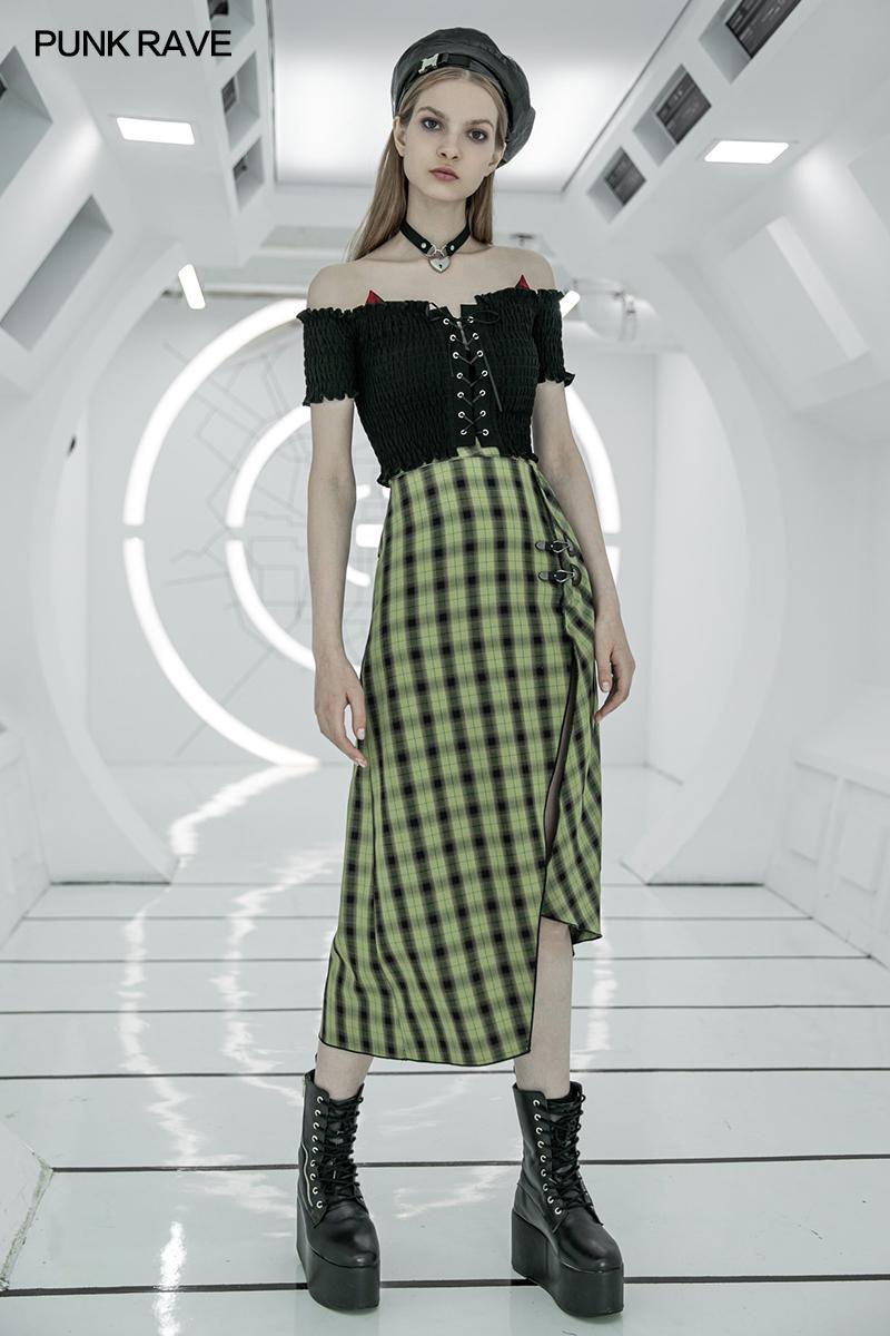 Punk Rave Nazia Asymmetric Skirt - Kate's Clothing