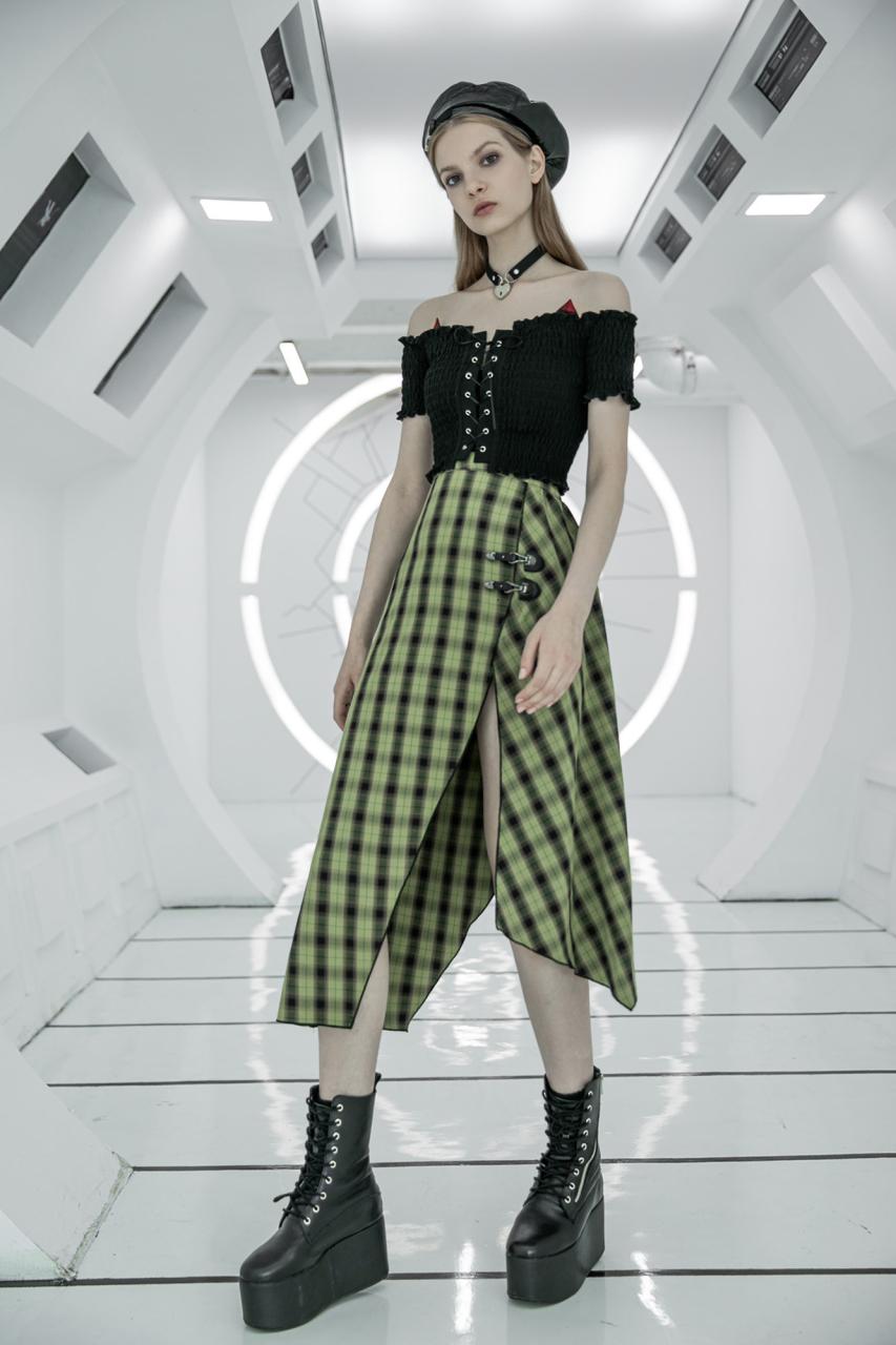 Punk Rave Nazia Asymmetric Skirt - Kate's Clothing