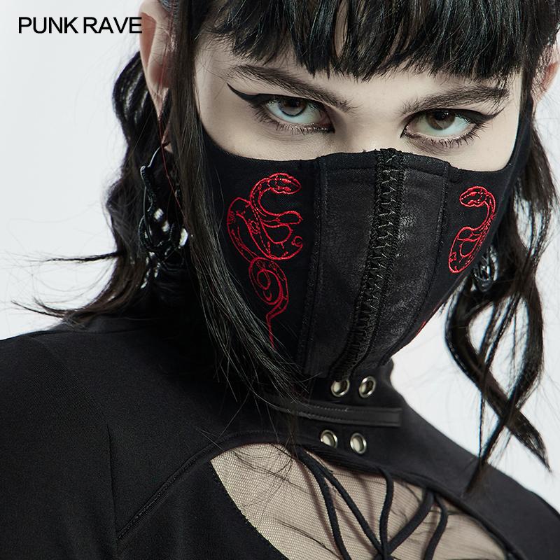 Punk Rave Ophidian Face Covering - Kate's Clothing