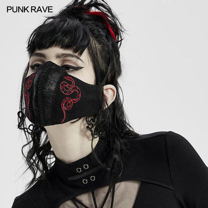 Punk Rave Ophidian Face Covering - Kate's Clothing