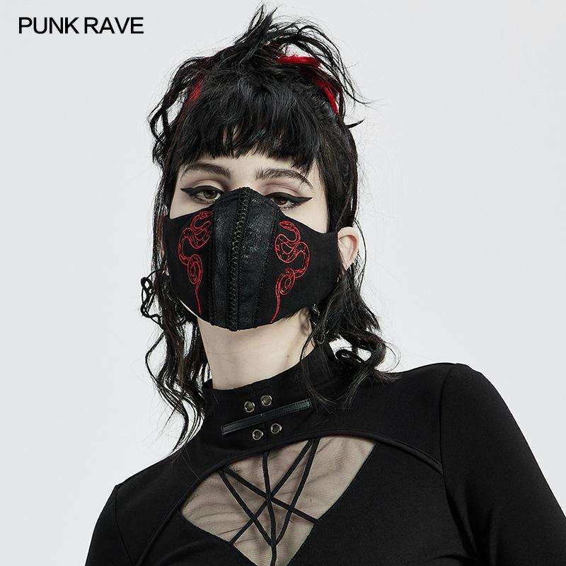 Punk Rave Ophidian Face Covering - Kate's Clothing