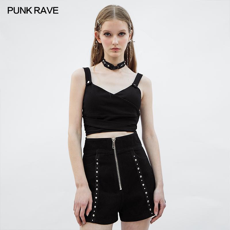 Punk Rave Sian Cropped Top - Kate's Clothing