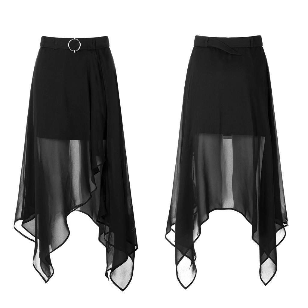 Punk Rave Plus Size Solstice Chiffon Skirt - Kate's Clothing