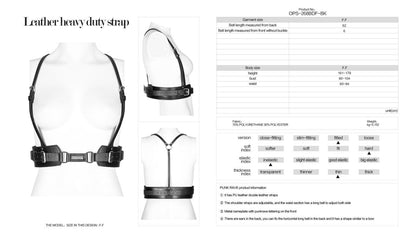 Punk Rave Thrice Harness - Kate's Clothing