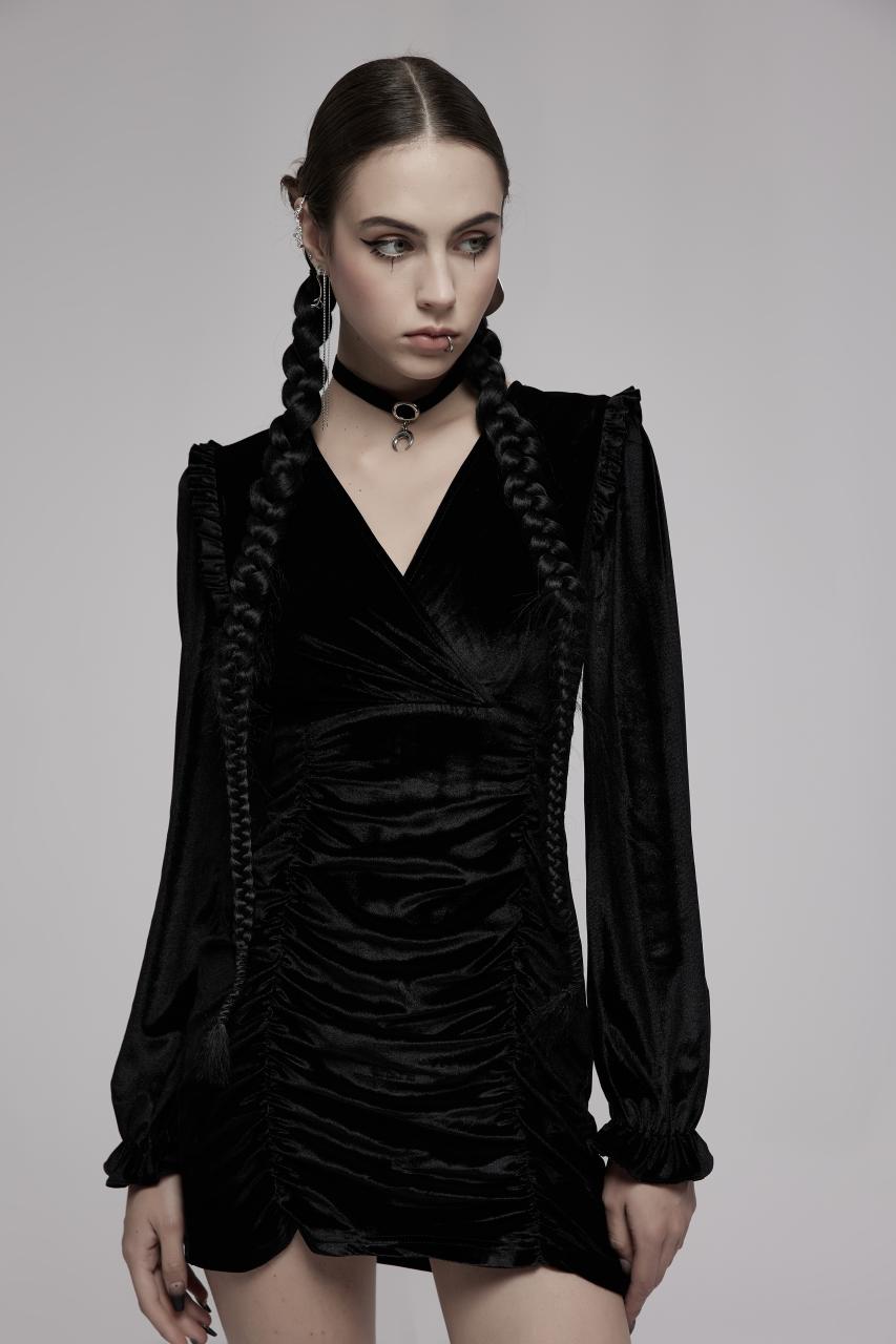 Punk Rave Vianna Velvet Dress - Kate's Clothing