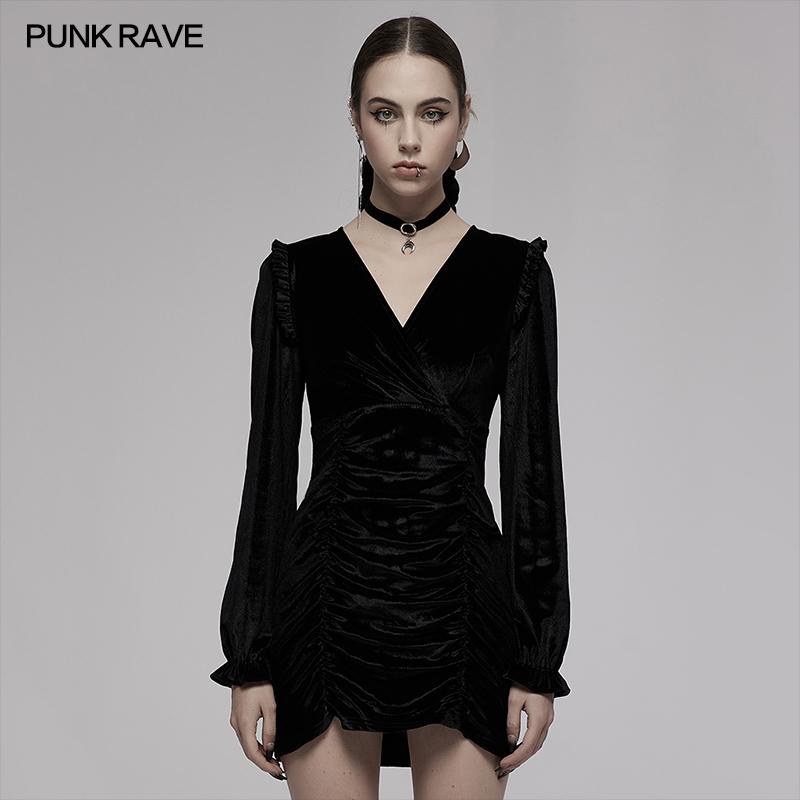 Punk Rave Vianna Velvet Dress - Kate's Clothing