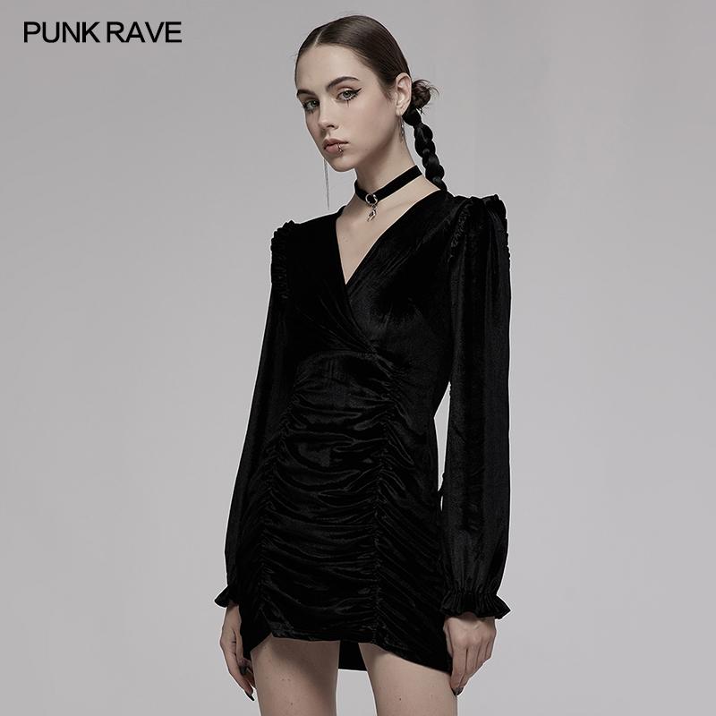 Punk Rave Vianna Velvet Dress - Kate's Clothing