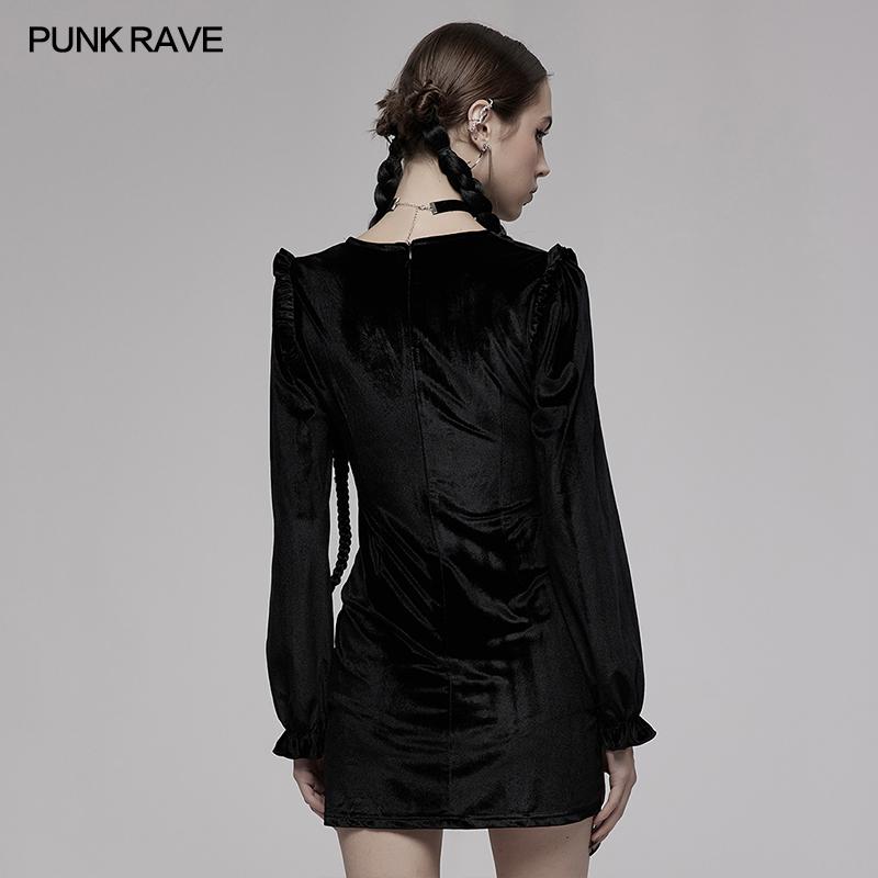 Punk Rave Vianna Velvet Dress - Kate's Clothing