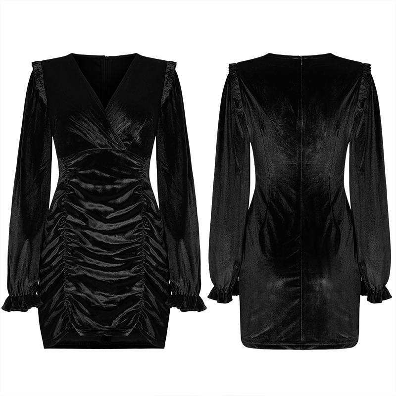 Punk Rave Vianna Velvet Dress - Kate's Clothing