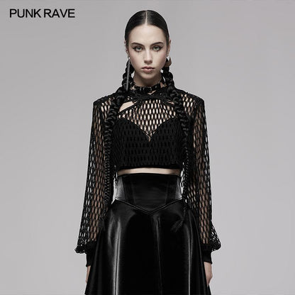 Punk Rave Zola Cropped Hoodie - Kate's Clothing