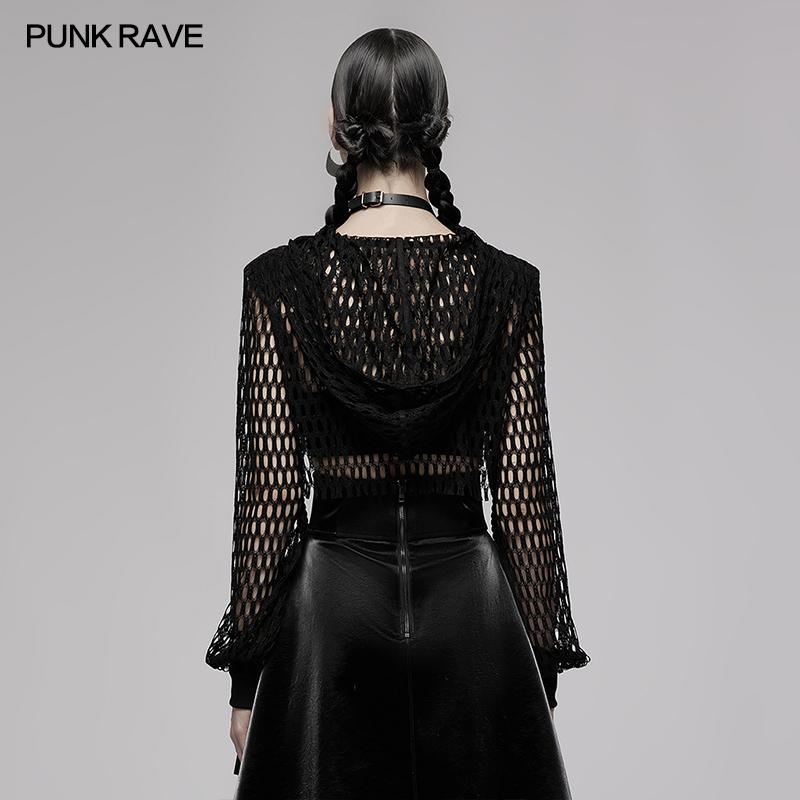 Punk Rave Zola Cropped Hoodie - Kate's Clothing