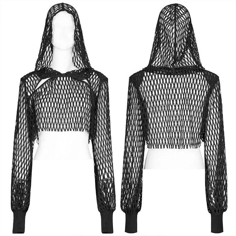 Punk Rave Zola Cropped Hoodie - Kate's Clothing