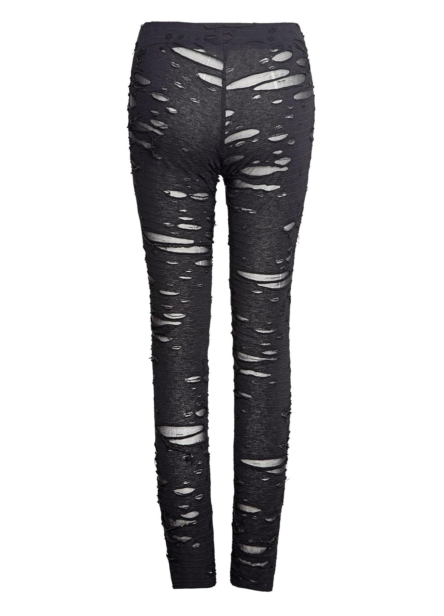 Punk Rave Black Gothalyptic Lara Leggings - Kate's Clothing