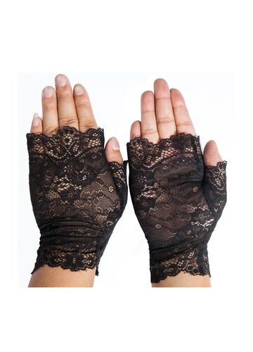 Pyon Pyon Odette Lace Fingerless Gloves - Kate's Clothing