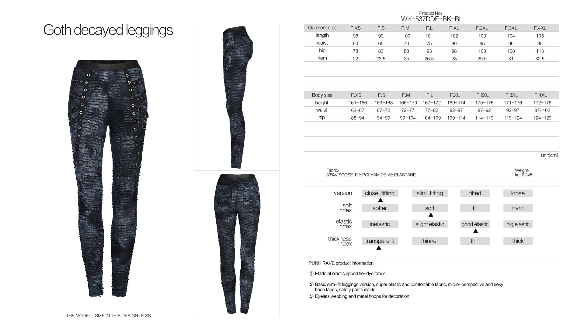 Punk Rave Lyssa Trousers - Kate's Clothing
