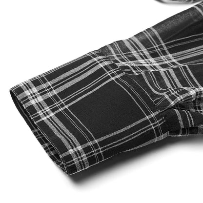 Punk Rave Minka Chiffon Checked Shirt - Kate's Clothing