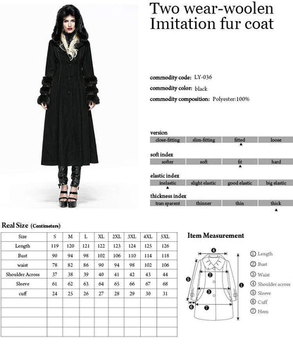 Pyon Pyon Plus Size Polgara Reversible Coat - Kate's Clothing