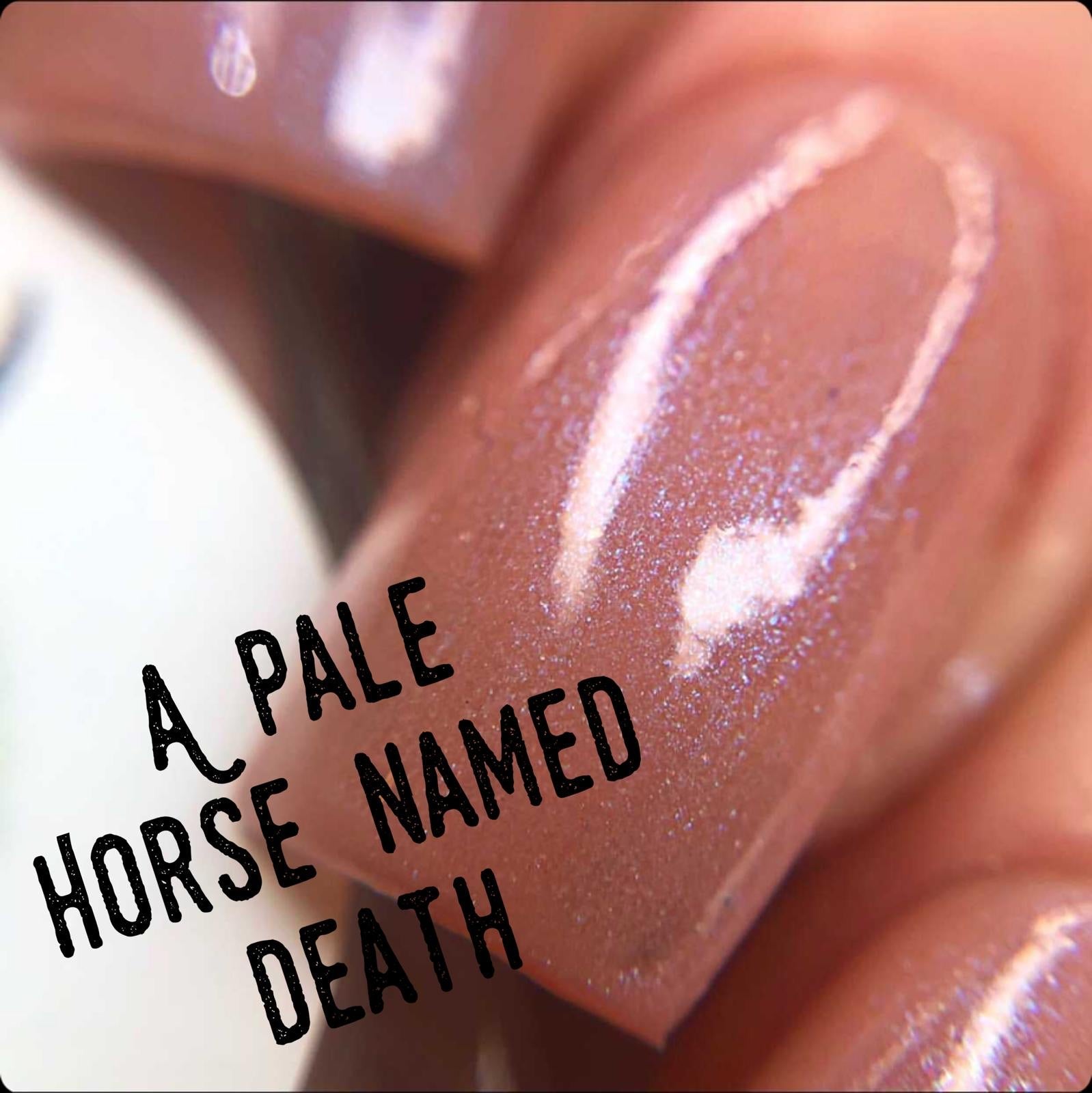 A Pale Horse Named Death eye-catching pink nail polish by Radioactive Unicorn