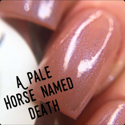 A Pale Horse Named Death eye-catching pink nail polish by Radioactive Unicorn