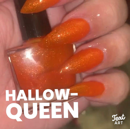 Hallow-Queen striking orange nail polish seasonal by Radioactive Unicorn