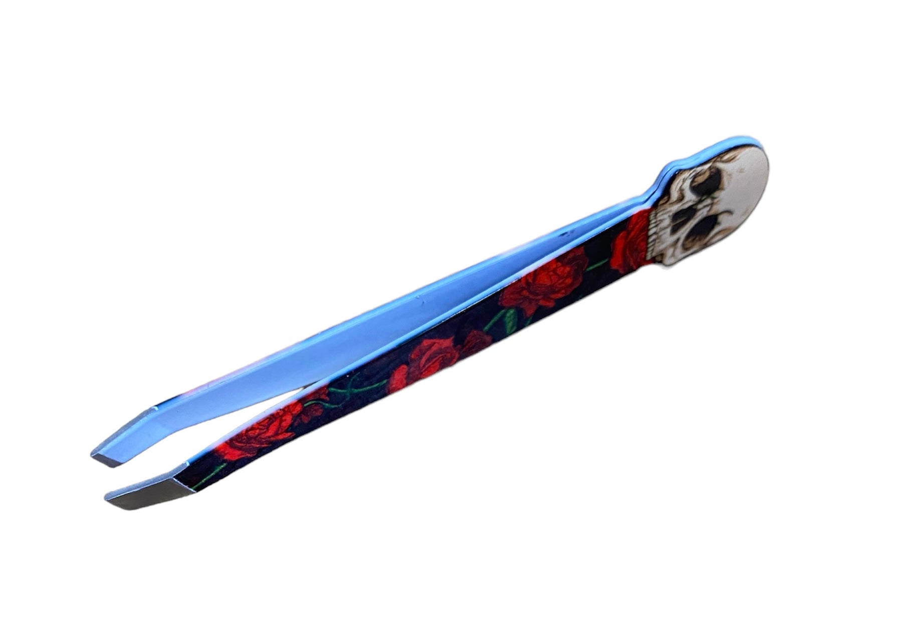 Gothic Gifts Red Skull and Roses Tweezers - Kate's Clothing