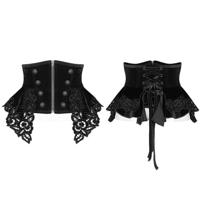 Punk Rave Valonia Corset Black - Kate's Clothing