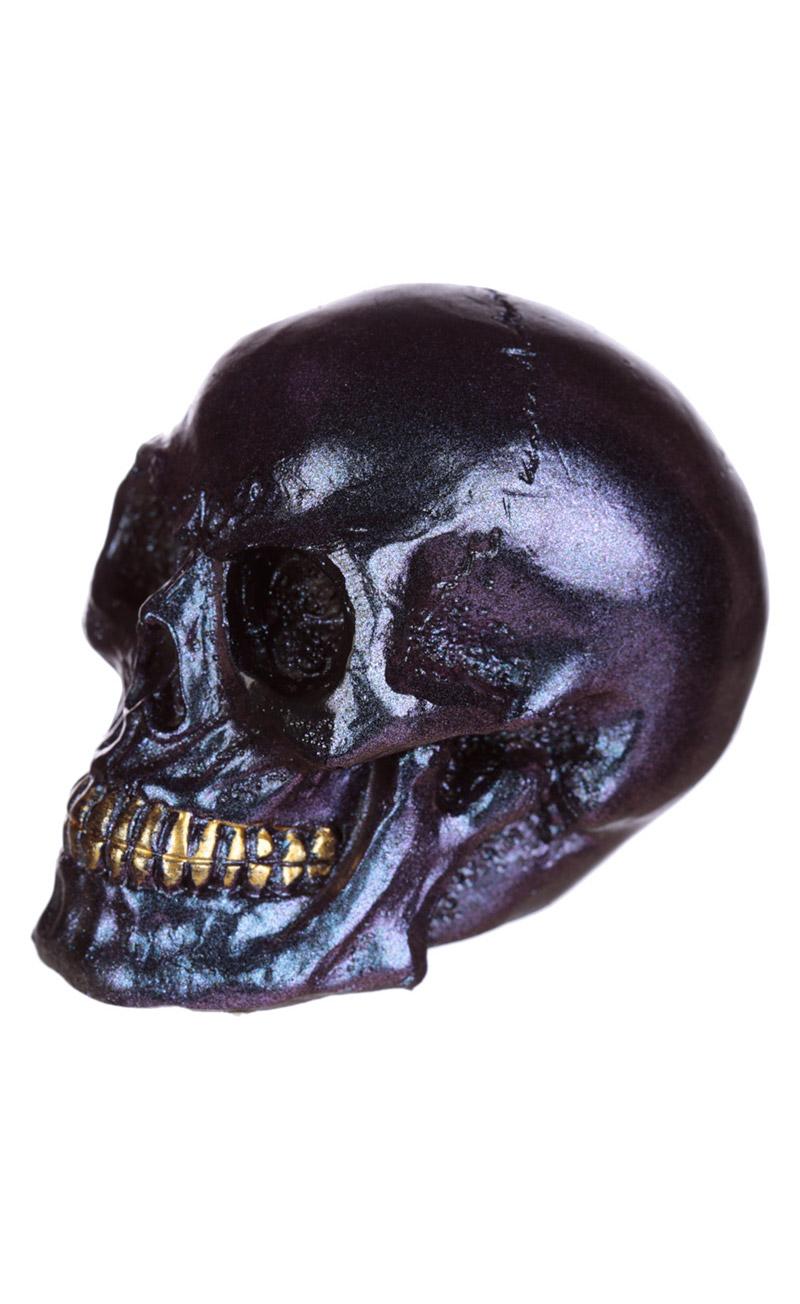 Gothic Gifts Violet Iridescent Skull - Kate's Clothing