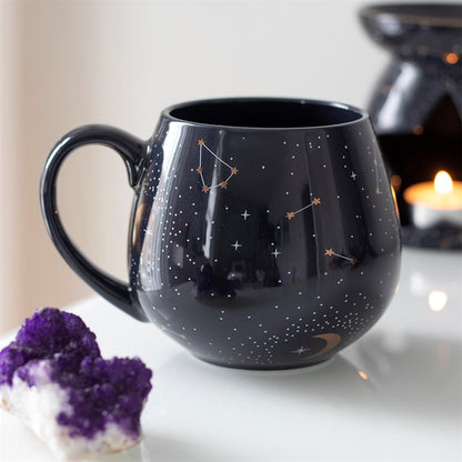 Gothic Gifts Purple Constellation Rounded Mug - Kate's Clothing