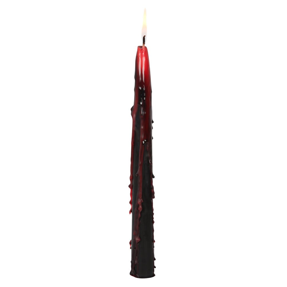 Gothic Gifts Set Of 8 Vampire Blood Taper Candles - Kate's Clothing