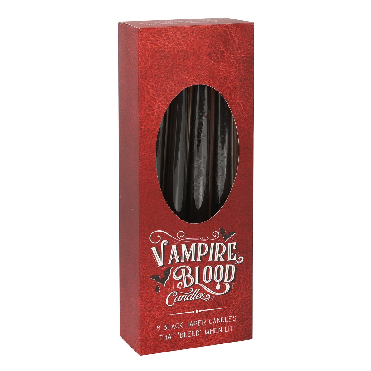 Gothic Gifts Set Of 8 Vampire Blood Taper Candles - Kate's Clothing