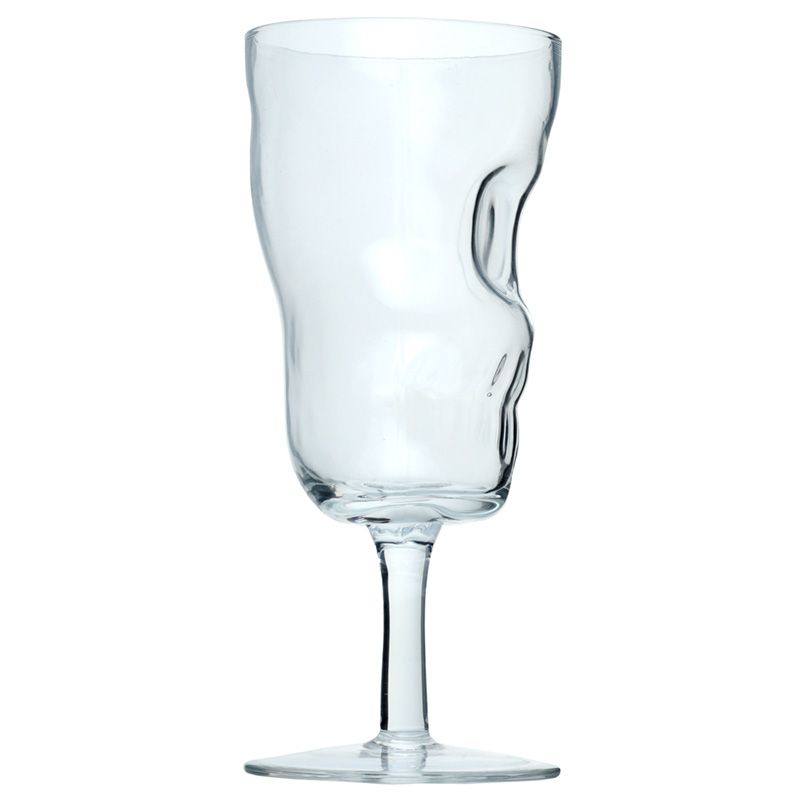 Gothic Gifts Set of 2 Skull Head Shaped Wine Glasses - Kate's Clothing