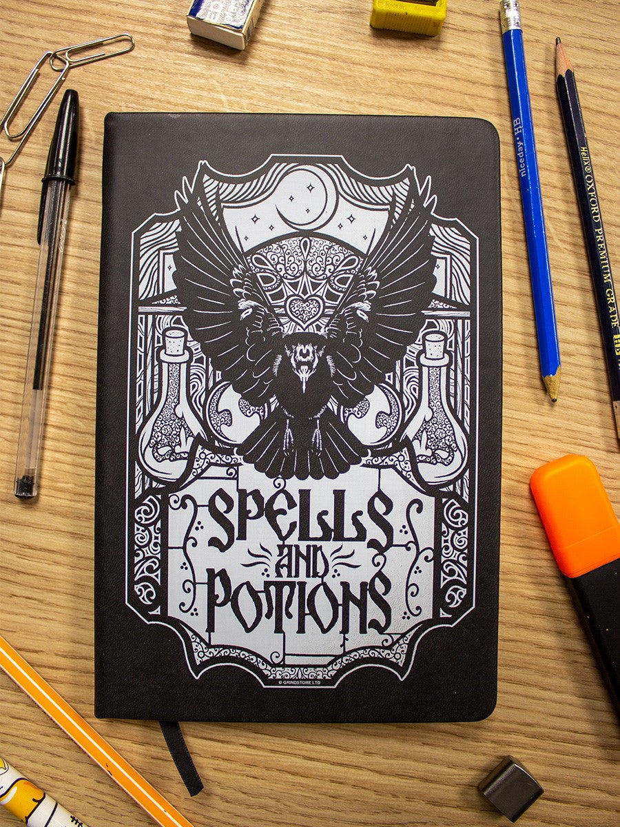 Spells & Potions A5 Hardback Notebook - Kate's Clothing