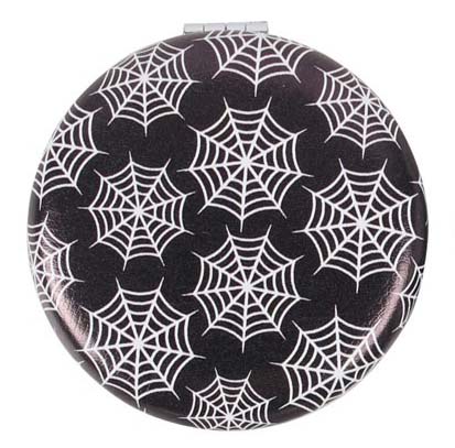 Gothic Gifts Spiderwebs Compact Mirror - Kate's Clothing