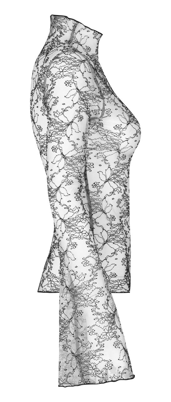 Punk Rave Syble Top - Black & White - Kate's Clothing