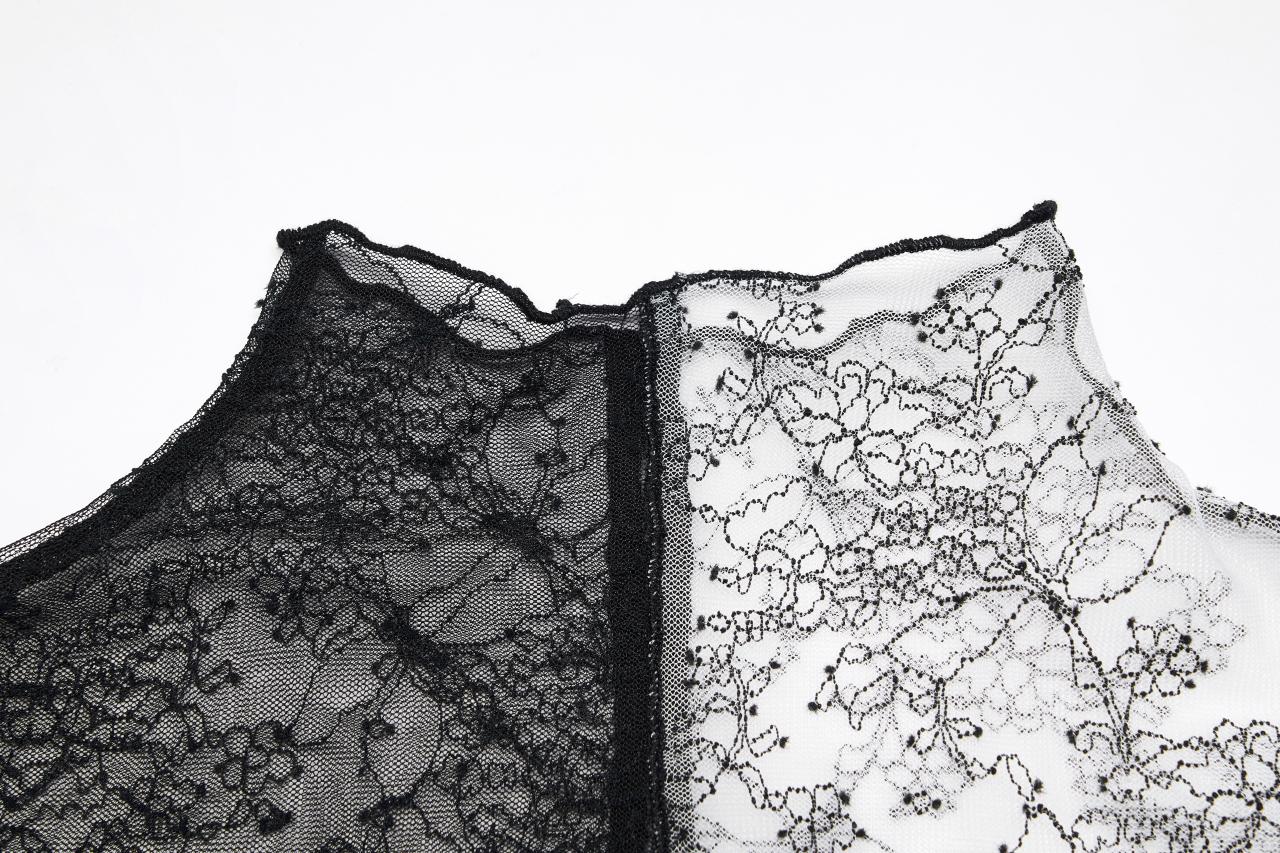 Punk Rave Syble Top - Black & White - Kate's Clothing