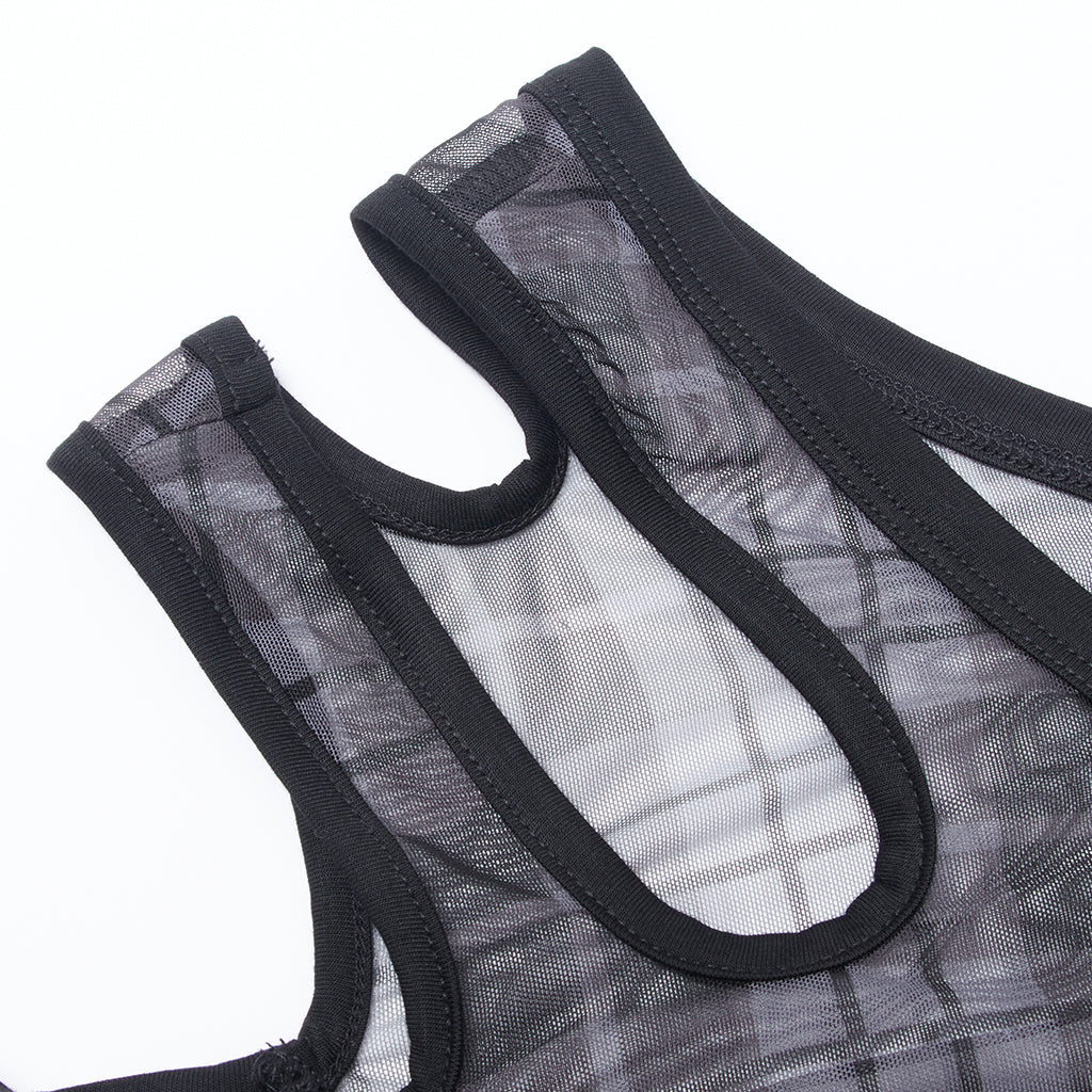 Punk Rave Plaid Punk Top Black - Kate's Clothing