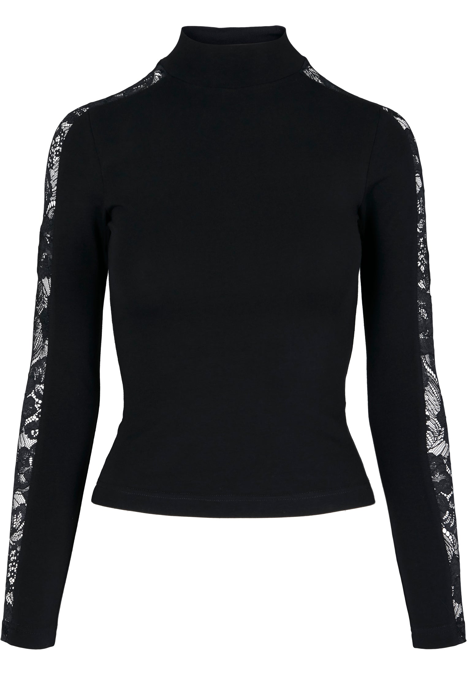 Urban Classics Lace Shoulder Long Sleeve Top - Kate's Clothing
