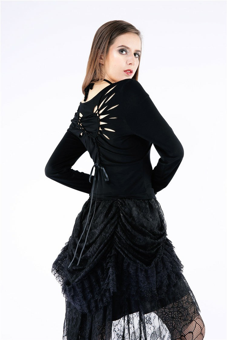 Dark in Love Sulis Slashed Wings Top - Kate's Clothing