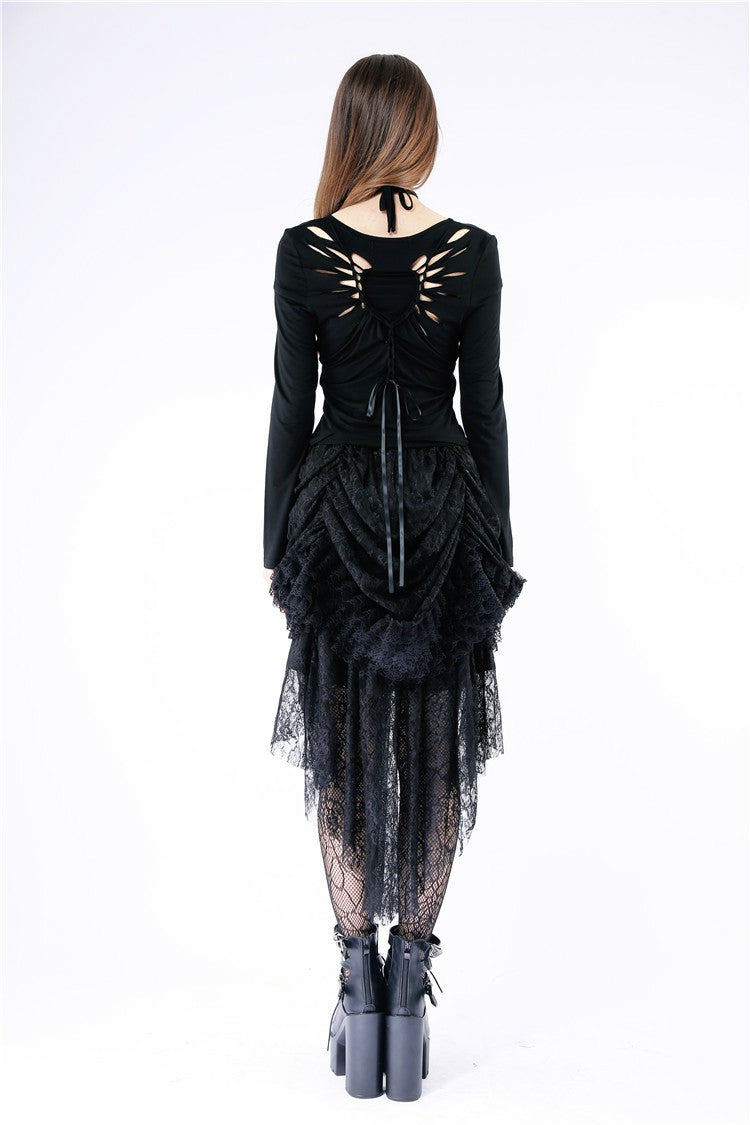 Dark in Love Sulis Slashed Wings Top - Kate's Clothing