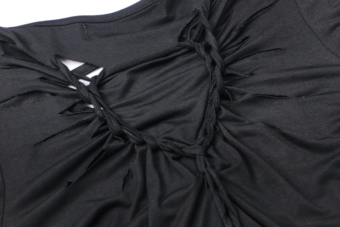 Dark in Love Sulis Slashed Wings Top - Kate's Clothing