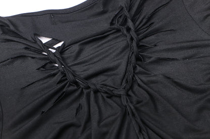 Dark in Love Sulis Slashed Wings Top - Kate's Clothing