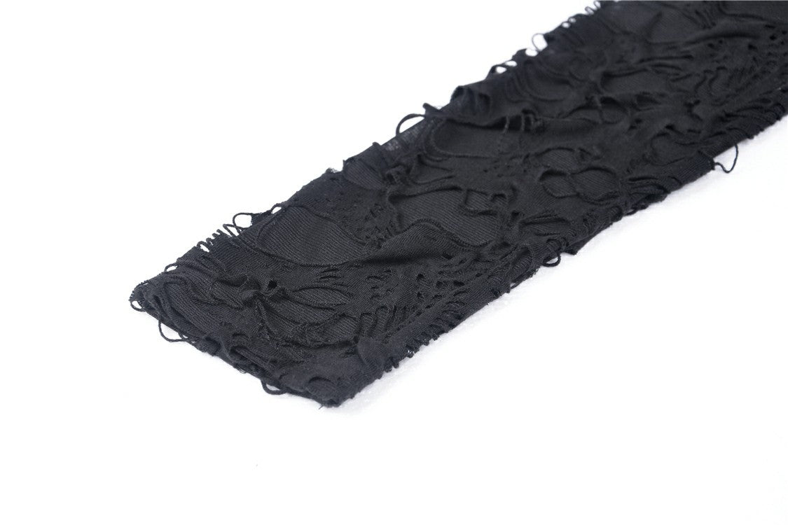 Dark In Love Nova Distressed Skull Top - Kate's Clothing