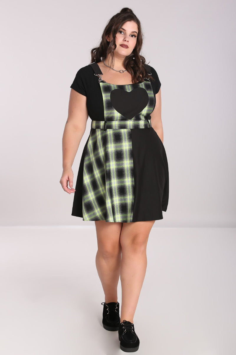 Hell Bunny Tammy Pinafore Dress - Kate's Clothing