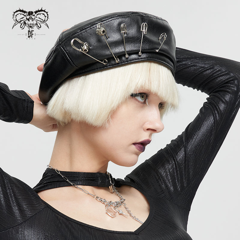 Devil Fashion Taytum Beret - Kate's Clothing