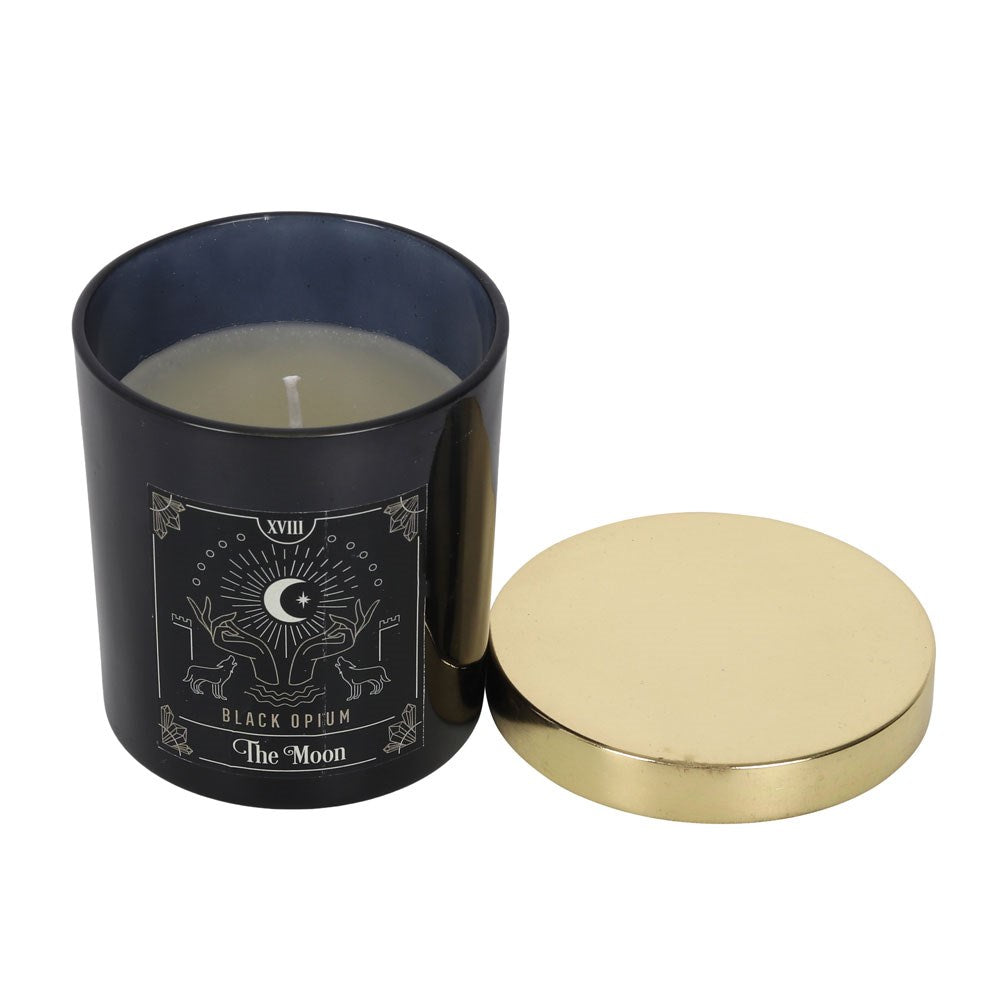 Gothic Gifts The Moon Black Opium Tarot Candle - Kate's Clothing