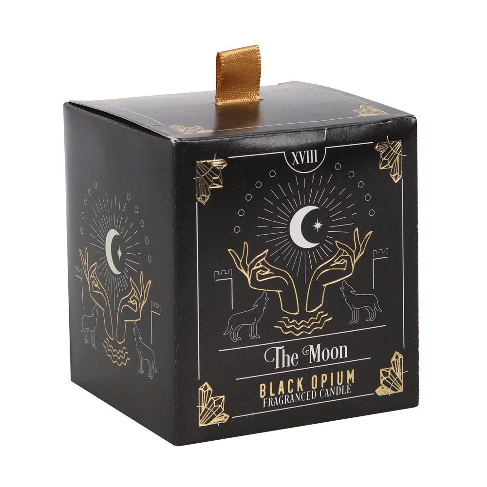 Gothic Gifts The Moon Black Opium Tarot Candle - Kate's Clothing