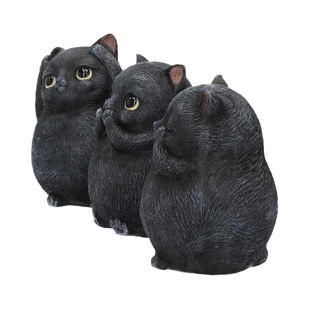 Nemesis Now Three Wise Fat Cats 8.5cm - Kate's Clothing